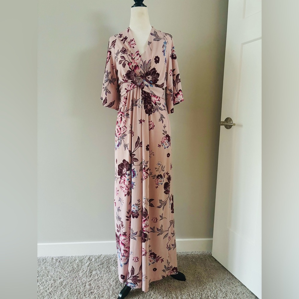 Jessica Simpson Floral Maternity Maxi Dress